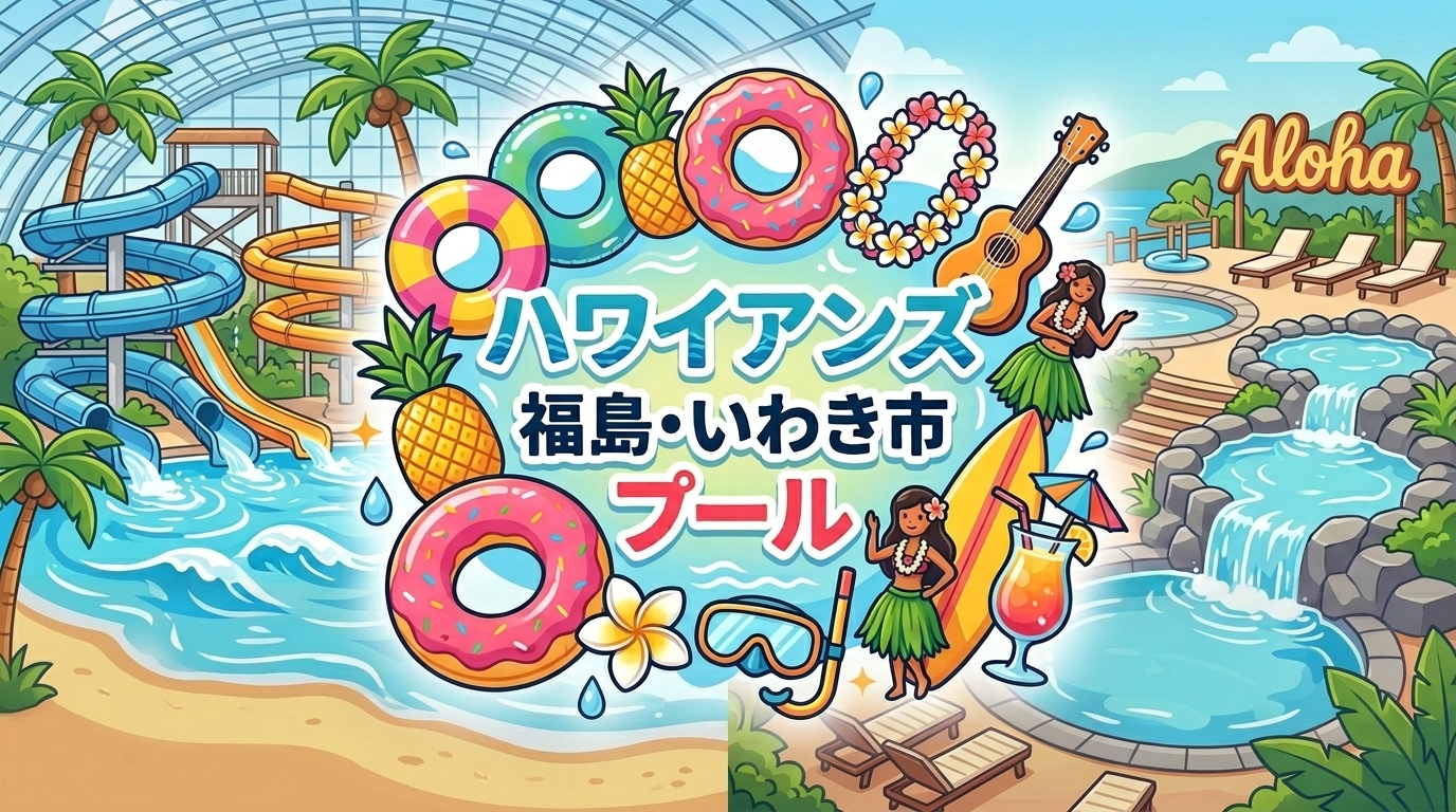 スパリゾートハワイアンズ子連れ旅1日目のイメージ