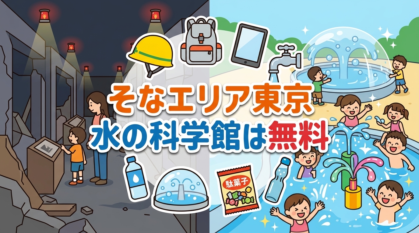 そなエリア東京と東京都水の科学館を無料でめぐった記事のイメージ